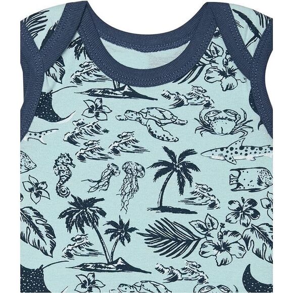 Honest Baby 2 Pack Romper Sets For Infant Baby Boys - Tiki Scenic, 0-3M - Picture 7 of 7